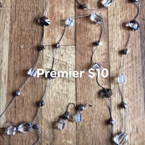 Necklace and earrings